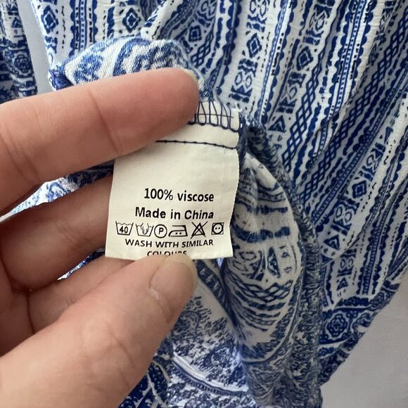 NWOT KIDSFORM Women Boho Mini Dress Floral Printed Deep V-Neck Bohemian Small - Picture 8 of 8